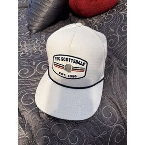 TPC Scottsdale White Blue Rope Golf Hat SnapBack